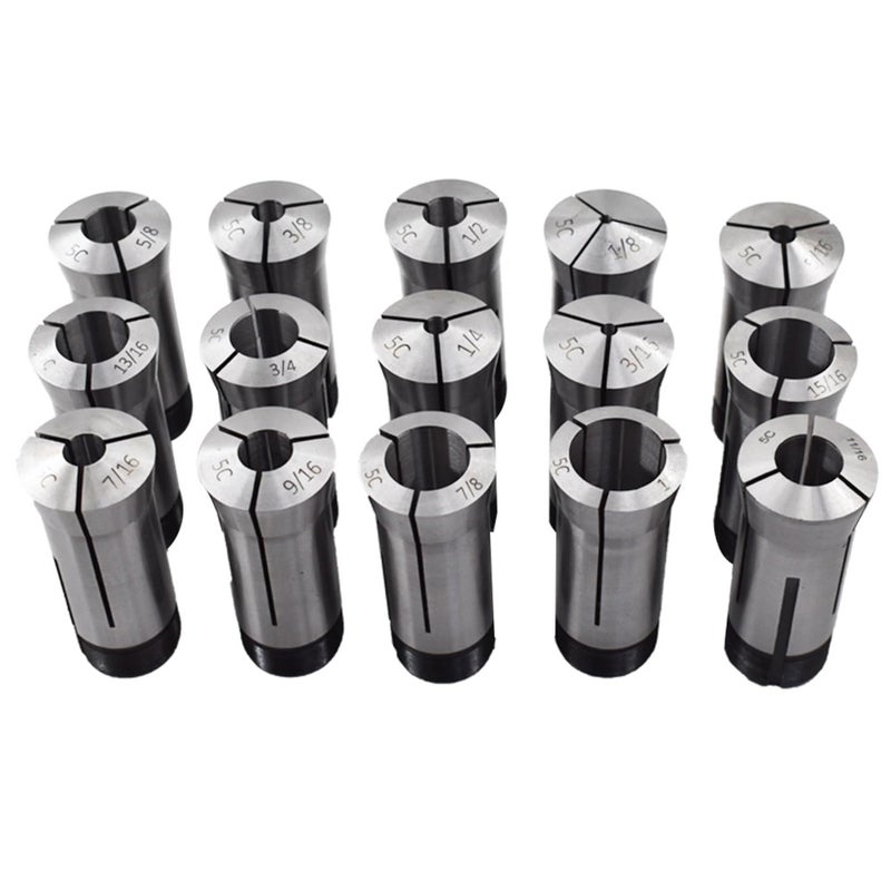 findmall 15Pcs 5C Collet Set 1/8-1" Mill Collet Holder Fit for CNC Engraving Machine - Image 1